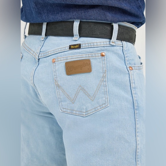 Wrangler Cowboy Cut Original Fit Jeans Men’s Bleach Washed Denim 1013MWZGH - Picture 8 of 9